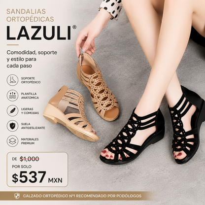 Sandalia Ortopédica Romana Lazuli - Diseño Ergonómico y Elegante