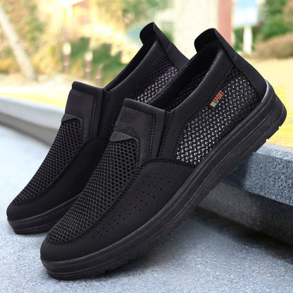 Colores sólidos con zapatos transpirables para hombres