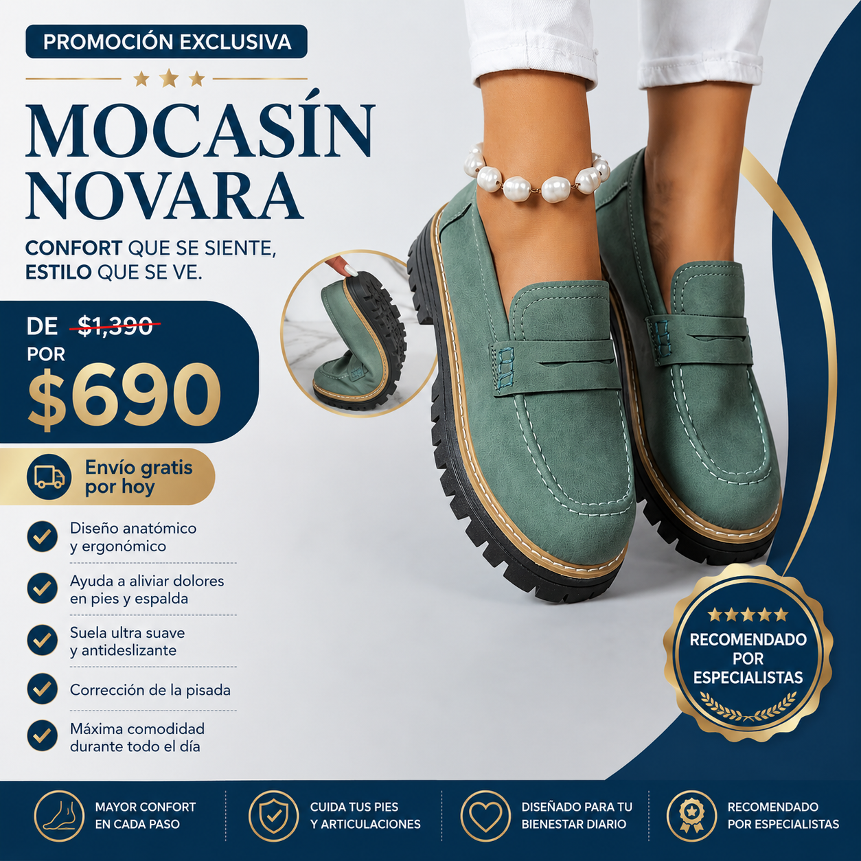 Mocasines Ortopédicos Novara